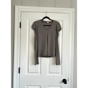 Ella Moss Striped Blouse, size Medium